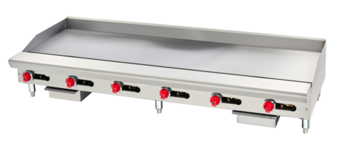 American Range ARSMG-72 Gas Griddle 72 Inch Countertop with Smooth Steel Plate