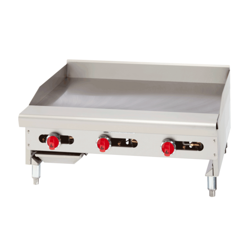 American Range ARMG-72-24 Gas Griddle 72W x 24D Countertop Stainless Steel