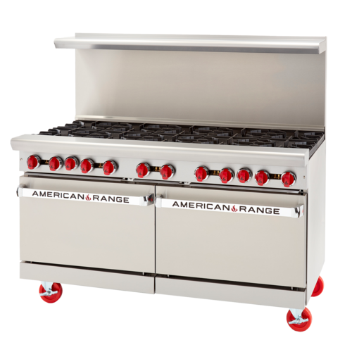 American Range AR-10-CL-SBR Restaurant Gas Range 60 Inch 10 Burners Convection Oven
