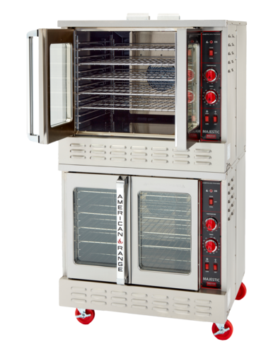 American Range M-2HE Majestic Convection Oven Gas Double-Deck Bakery Depth