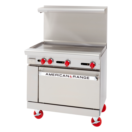 American Range AR-36G-SB 36 Inch Gas Restaurant Range with Griddle