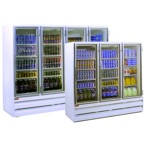 Howard-McCray GR102BM Refrigerator Merchandiser Four Section 102 Cu Ft