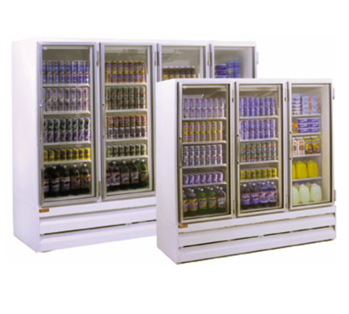 Howard-McCray GR48BM Refrigerator Merchandiser Two Section 48 Cu Ft Capacity