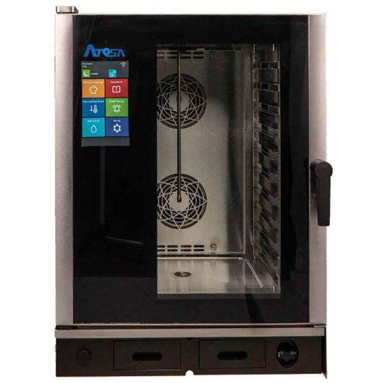 Atosa USA AEC-1011E Electric Combi Oven Boiler-Free 10 Pan Capacity Smart Cooking System WiFi Enabled