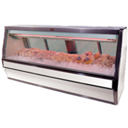 Howard-McCray SC-CFS40E-10-LED Fish Poultry Service Case 124-1/2W Self Contained