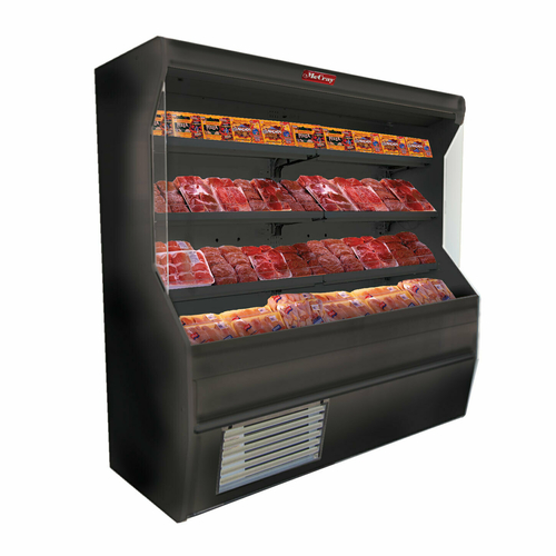 Howard-McCray SC-M32E-6-B-LED Meat Open Merchandiser 74in Black 1HP