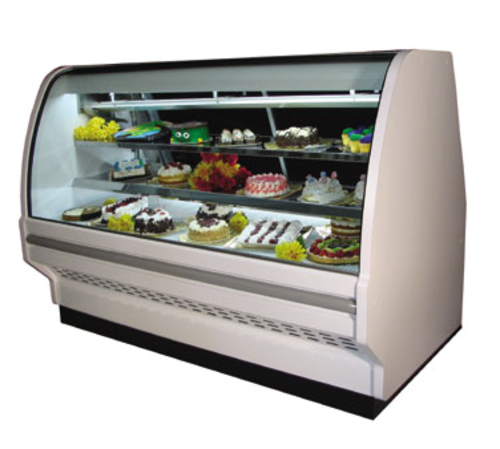 Howard-McCray D-CBS40E-8C-LED Dry Display Bakery Case 99.5W Double Bend Glass