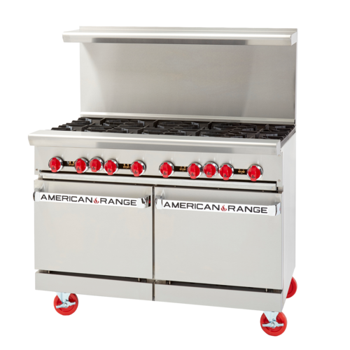 American Range AR-36G-2B 48 Inch Gas Restaurant Range with Griddle and Ovens