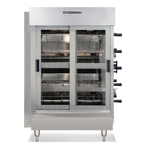 American Range ACB-4 Rotisserie Oven Gas 4 Spits Manual Controls