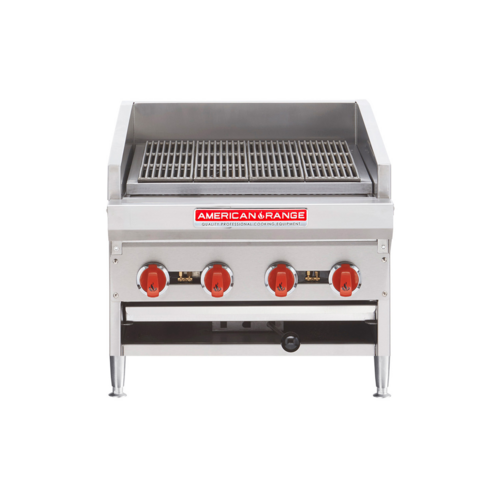 American Range ADJ-24 Charbroiler Gas Countertop 24 Inch 4 Burner