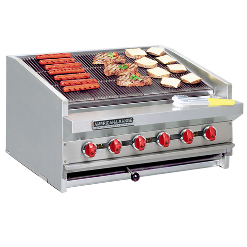 American Range ADJ-72 Charbroiler Gas Countertop 72 Inch 12 Burners