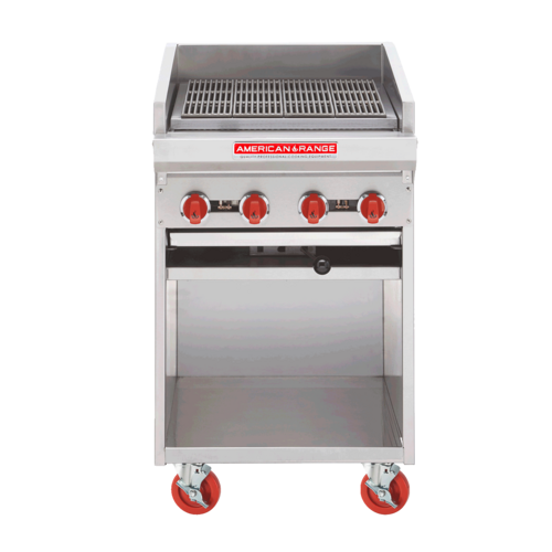 American Range ADJF-48 Charbroiler Gas Floor Model 48 Inch Wide 8 Burners