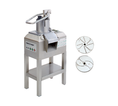 Robot Coupe CL60E NODISC Commercial Food Processor Floor Model 3970 lbs/hr Vegetable Prep Attachment Stainless Steel Base
