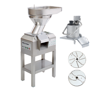 Robot Coupe CL60E2FEEDHEADS NODISC E-Series Commercial Food Processor with Vegetable Prep Attachment and Stainless Steel Stand