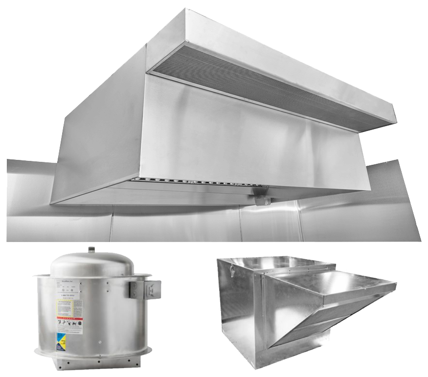 Naks Restaurant 10 FT Hood System w/ PSP Makeup-Air