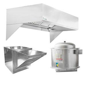 Naks Restaurant 8 FT Hood System w/ Makeup-Air