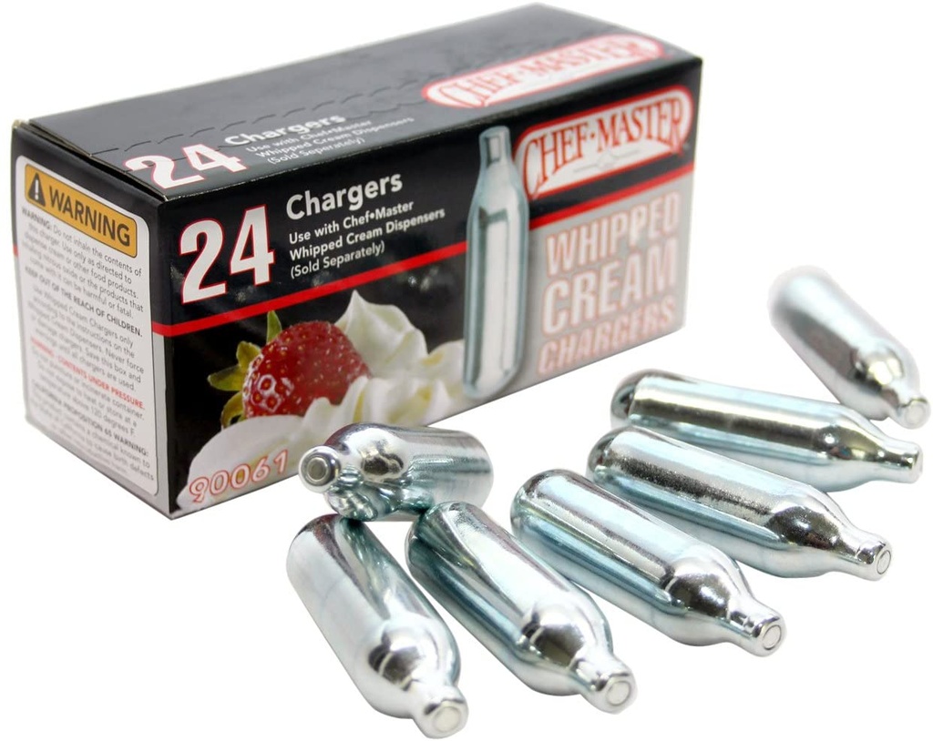 Chef Master 90061 Whipped Cream Chargers 24-Pack