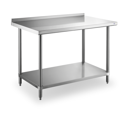Steel Works SWWTS-3048-2R-318 Work Table,  40" - 48", Stainless Steel Top