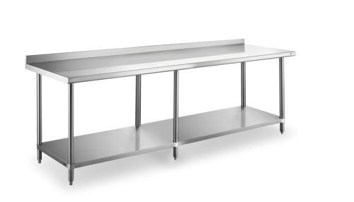 Steel Works SWWTS-3096-2R-318 Work Table,  85" - 96", Stainless Steel Top