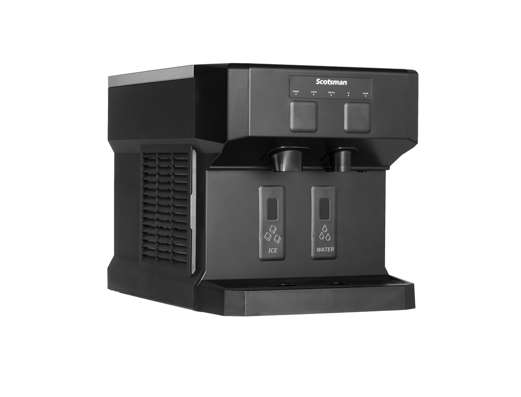 Scotsman HID207AX-1 Meridian™ Touch-Free Compact Countertop Nugget Ice & Water Dispenser, Air Cooled - Up to 196 lb. Production, 7 lb. Storage