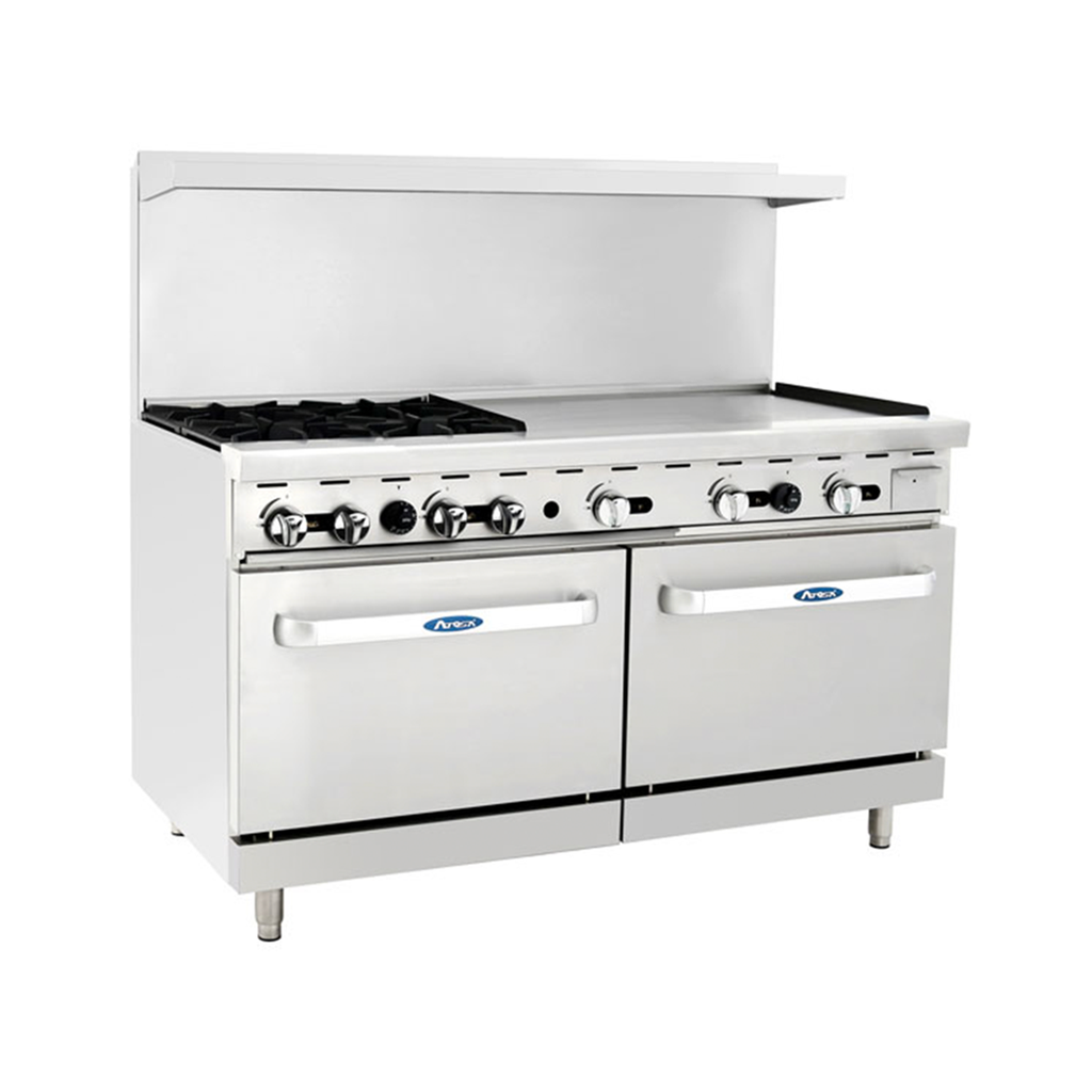 Atosa USA AGR-4B36GR-LP Range, 60" Restaurant, Gas