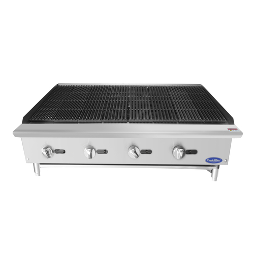 Atosa USA ATRC-48 CookRite Heavy Duty Radiant Charbroiler Natural Gas Countertop 48 Inch 140000 BTU