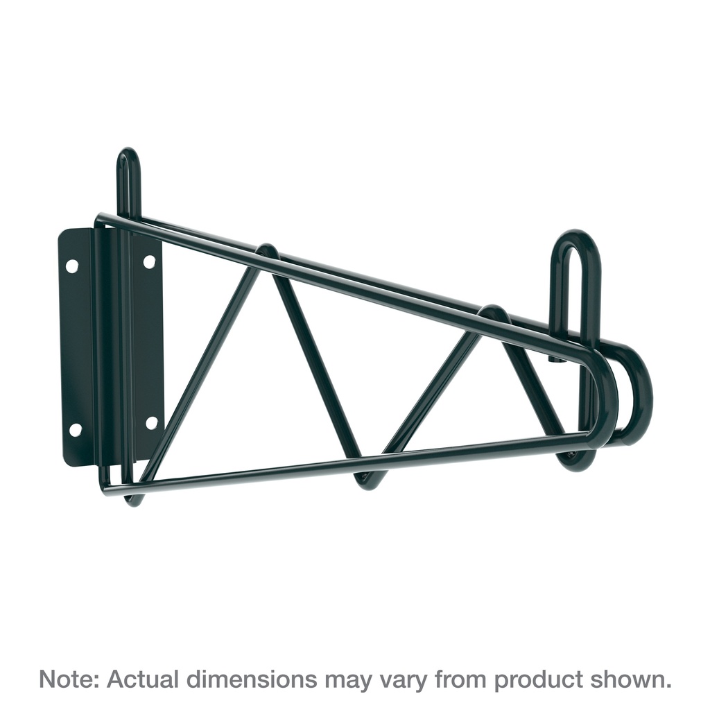 Metro 1WD14K3 Super Erecta Direct Wall Mount Single Shelf Bracket for 14" Wide Shelves, Metroseal Green Epoxy