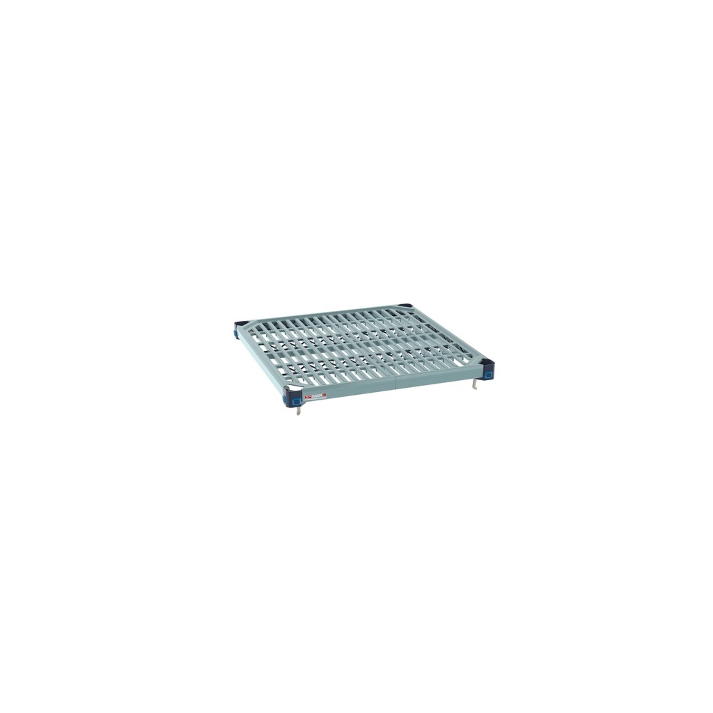 MetroMax Q MQ2424G Plastic Industrial Shelf with Grid Mat, 24" x 24"
