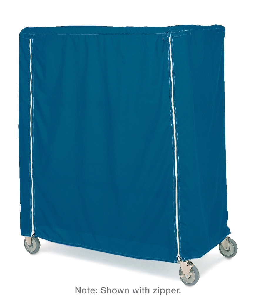 Metro 18X36X54UCMB Uncoated Polyester Cover for 18" x 36" x 54" Shelving, Zipper Closure, Mariner Blue