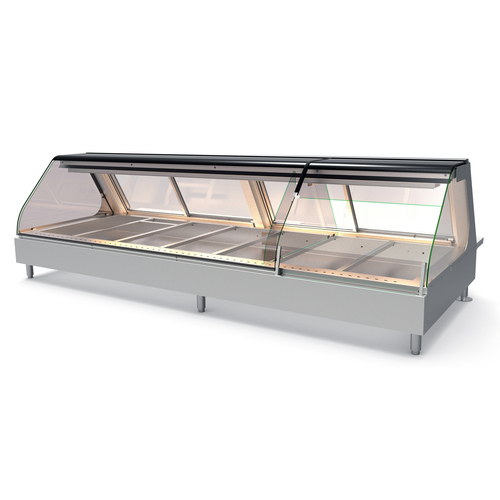 Giles Enterprises GHM-8C FULL Display Case, Heated Deli, Countertop