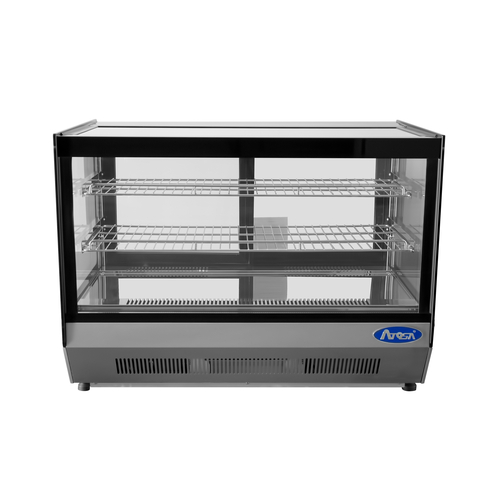 Atosa USA CRDS-56 Refrigerated Display Case Countertop 35-2/5W x 22-1/10D x 26-2/5H 5.6 cu ft Capacity Stainless Steel