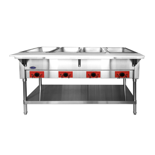 Atosa USA CSTEA-4C CookRite Steam Table Electric 58in 4 Open Pan Wells Stainless Steel Construction
