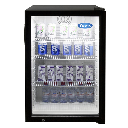 Atosa USA CTD-5 Refrigerator Merchandiser Countertop One Section 21-1/4W x 22D x 33-3/4H Forced Air Cooling