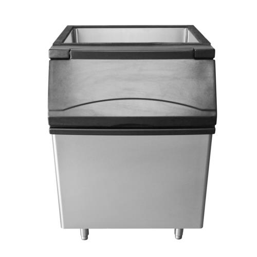 Atosa USA CYR400P Ice Bin 30W 396lb Storage Capacity Top Hinged Slanted Door Stainless Steel Exterior