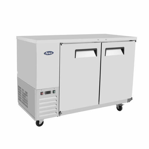 Atosa USA MBB48GR Back Bar Cooler 48 inch Two Section Self Contained Refrigeration 12.9 cu ft Stainless Steel