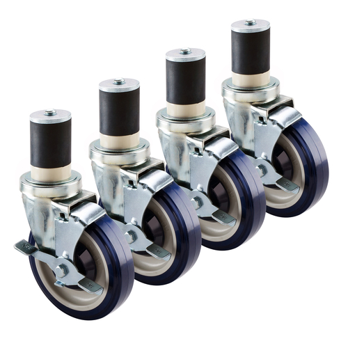 Atosa USA WA400001 Caster Set 5H 1-1/2 Expanding Stem Caster Kit Set of 4