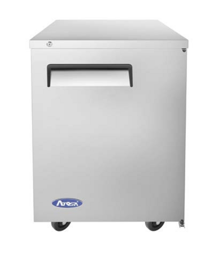 Atosa USA MBB23GR Back Bar Cooler 23 inch One Section Self Contained Refrigeration 8.2 cu ft Solid Door