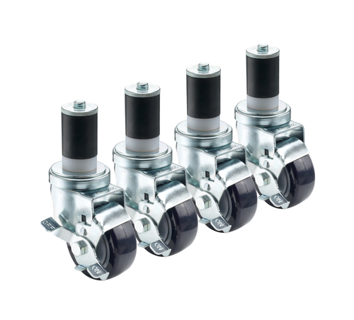 Krowne Metal Corporation 28-118S 1-1/2 Stem Caster Swivel Lock 3 Diameter 220 lbs Load Capacity Grease Resistant