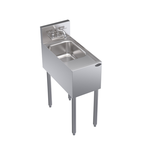 Krowne Metal Corporation KR24-1C Royal Series Underbar Hand Sink Freestanding 12W x 24D x 36H NSF