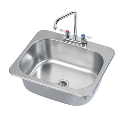 Krowne Metal Corporation HS-2017 Drop-In Hand Sink 20-1/4W x 17-7/8D x 7-1/2H Stainless Steel NSF Compliant