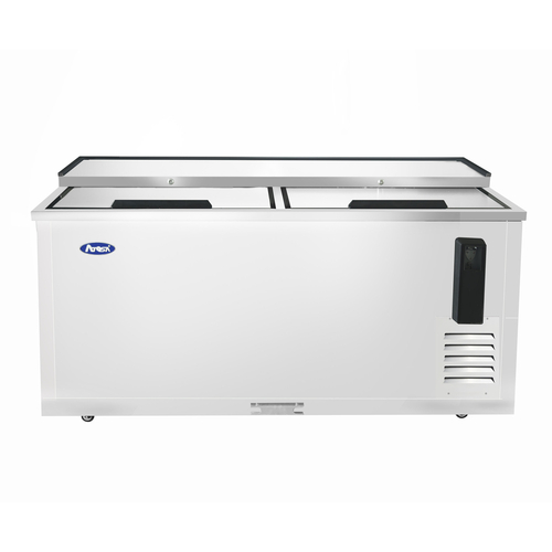 Atosa USA MBC65GR Bottle Cooler 648W x 278D x 3662H Self Contained Refrigeration 164 cu ft Locking Lids