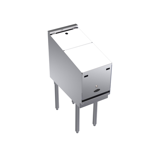 Krowne Metal Corporation KR24-12RD-LC Royal Series Underbar Liquor Bottle Display Unit 12W x 24D Holds 12 Bottles