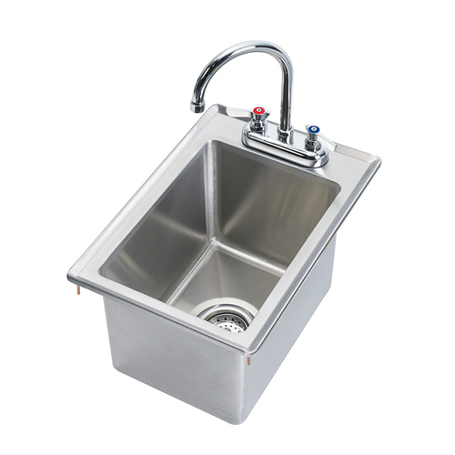 Krowne Metal Corporation HS-1419 Drop-In Hand Sink 12W x 18D x 10H Stainless Steel NSF Compliant