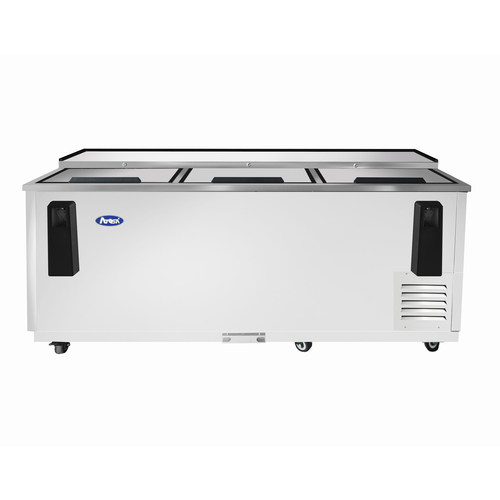 Atosa USA MBC80GR Bottle Cooler 80.5W x 27.8D x 36.62H Self Contained Refrigeration 21.2 cu ft with Locking Lids