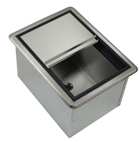 Krowne Metal Corporation D278 Ice Bin Drop In 20W x 15D 50 lbs Capacity Stainless Steel Top Fully Insulated