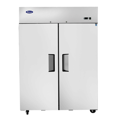 Atosa USA MBF8002GR Reach-In Freezer Two Section 51.7W x 31.7D x 81.3H Top Mount Self Contained 43.2 Cu Ft