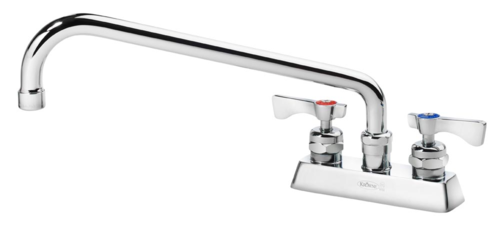 Krowne Metal Corporation 15-312L Royal Series Faucet Deck Mount 4 Inch Centers 12 Inch Swing Spout Chrome Finish