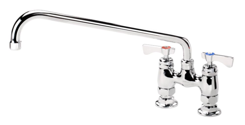 Krowne Metal Corporation 15-414L Royal Series Faucet Deck Mount 4 Inch Centers 14 Inch Swing Spout Low Lead NSF