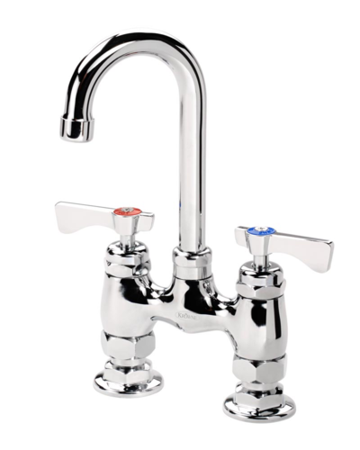 Krowne Metal Corporation 15-425L Royal Series Faucet Deck Mount 4 Inch Centers Gooseneck Spout Low Lead NSF Compliant