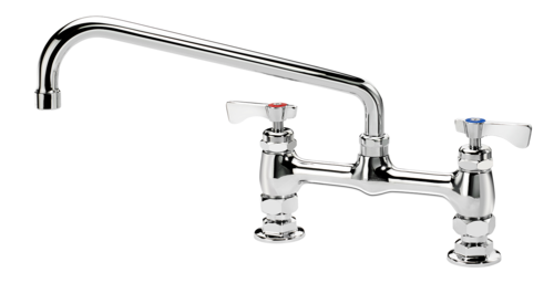Krowne Metal Corporation 15-812L Royal Series Faucet Deck Mount 8 Inch Centers 12 Inch Swing Spout Low Lead NSF